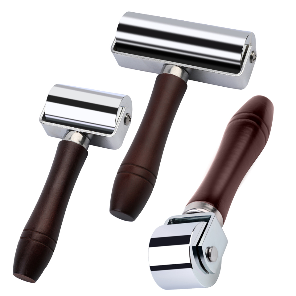 Leatherwork Hand Press - KRABALL Roller tekan tepi kulit, alat