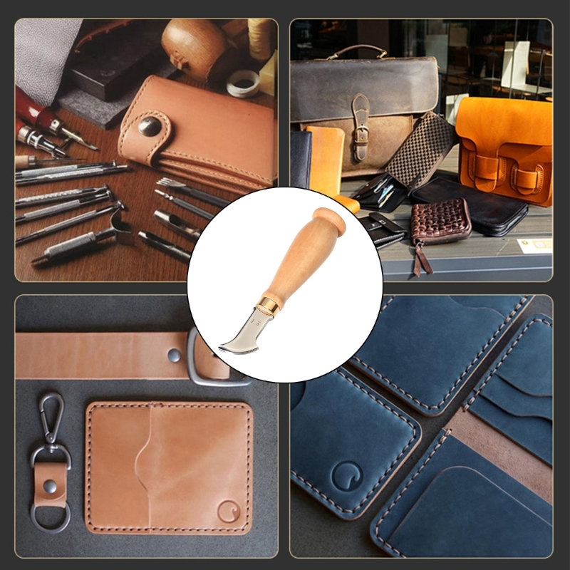 Groover Stitching Tool - Alat Groover Jahitan Kulit Baja Tahan