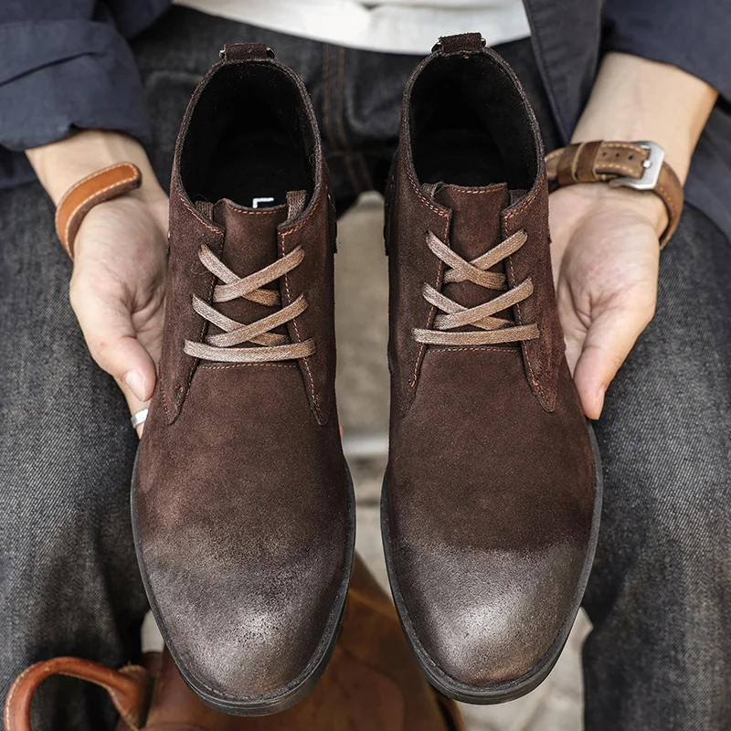 Sepatu Boots Kulit Suede Sapi  - Leatherwork Designs ulasan dan harga